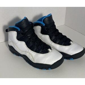 Nike AIR JORDAN X 10 Retro GS White Powder Blue Black - Size 5Y  310806 106